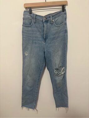 Madewell distressed light wash the perfect vintage jeans